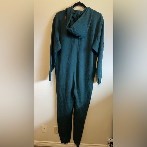 Savage X Fenty Hooded Jumpsuit Pajamas One Piece Lounge Rihanna size small Green - Picture 5 of 6